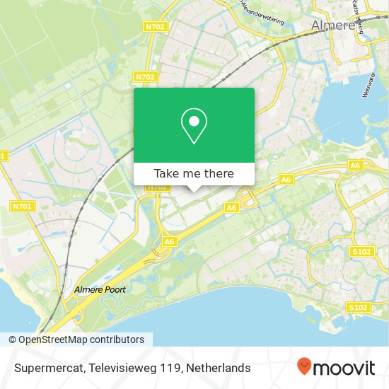 Supermercat, Televisieweg 119 map