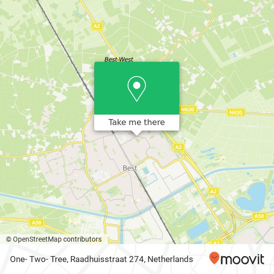 One- Two- Tree, Raadhuisstraat 274 map