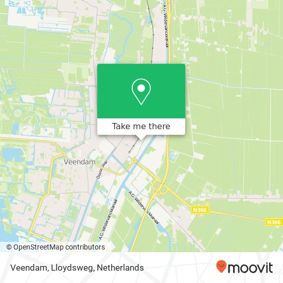 Veendam, Lloydsweg map