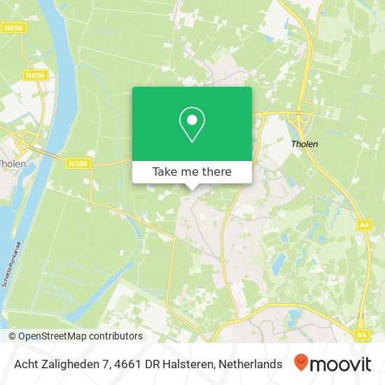 Acht Zaligheden 7, 4661 DR Halsteren Karte