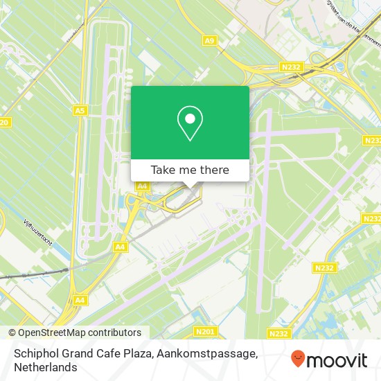 Schiphol Grand Cafe Plaza, Aankomstpassage map