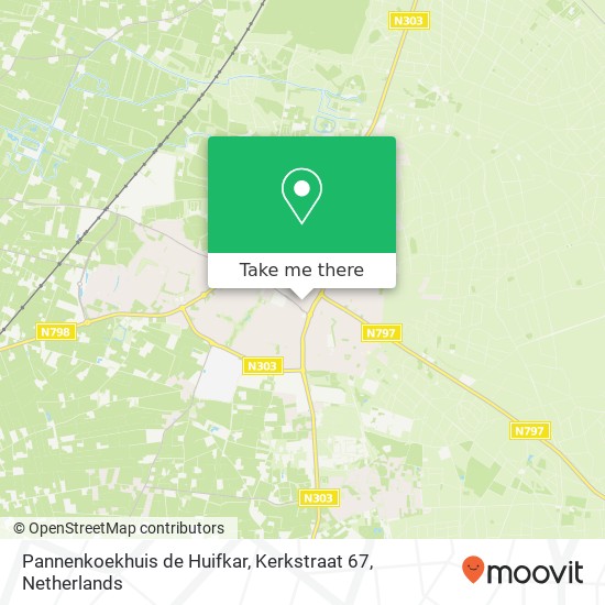 Pannenkoekhuis de Huifkar, Kerkstraat 67 map