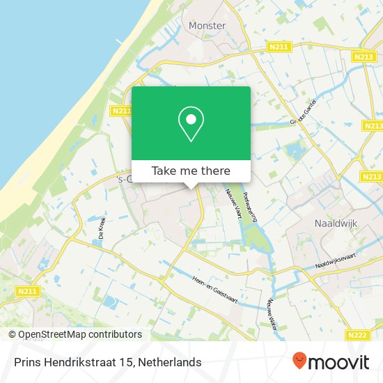 Prins Hendrikstraat 15, 2691 VL 's-Gravenzande map