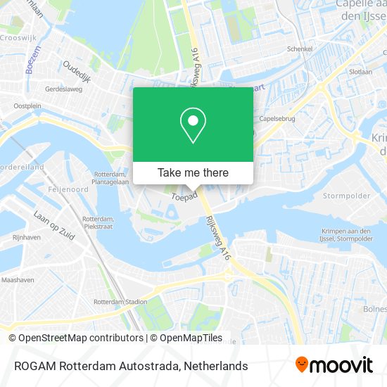 ROGAM Rotterdam Autostrada map