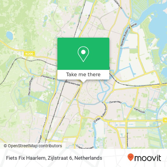 Fiets Fix Haarlem, Zijlstraat 6 Karte