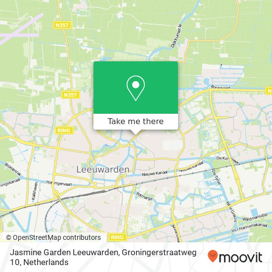 Jasmine Garden Leeuwarden, Groningerstraatweg 10 Karte