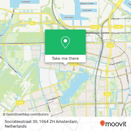 Socratesstraat 30, 1064 ZH Amsterdam Karte