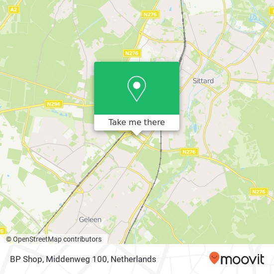 BP Shop, Middenweg 100 map