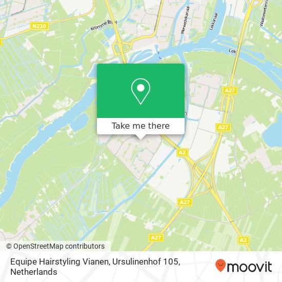 Equipe Hairstyling Vianen, Ursulinenhof 105 map