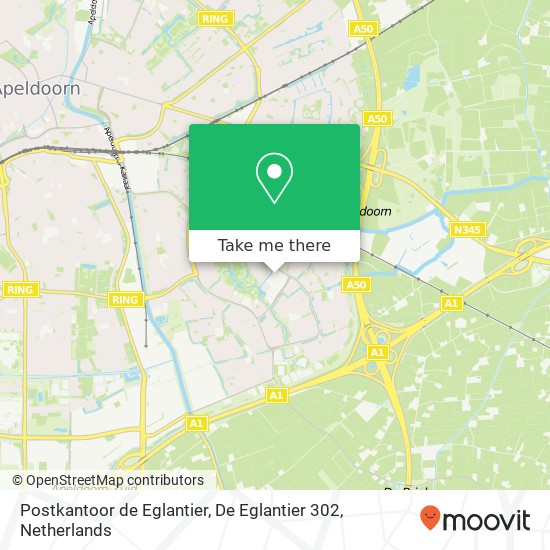 Postkantoor de Eglantier, De Eglantier 302 map