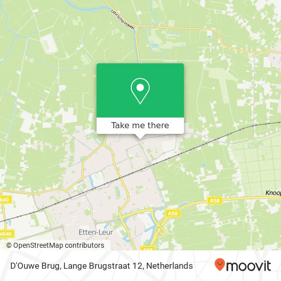 D'Ouwe Brug, Lange Brugstraat 12 map