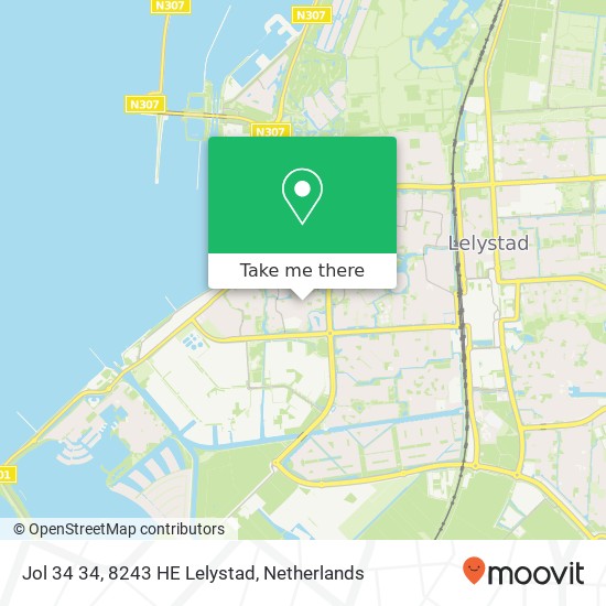 Jol 34 34, 8243 HE Lelystad map