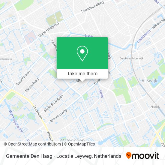 Gemeente Den Haag - Locatie Leyweg map