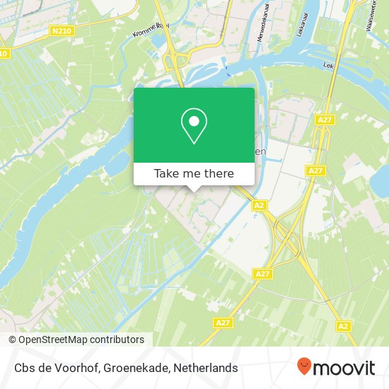 Cbs de Voorhof, Groenekade map