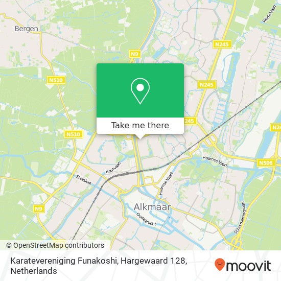 Karatevereniging Funakoshi, Hargewaard 128 map