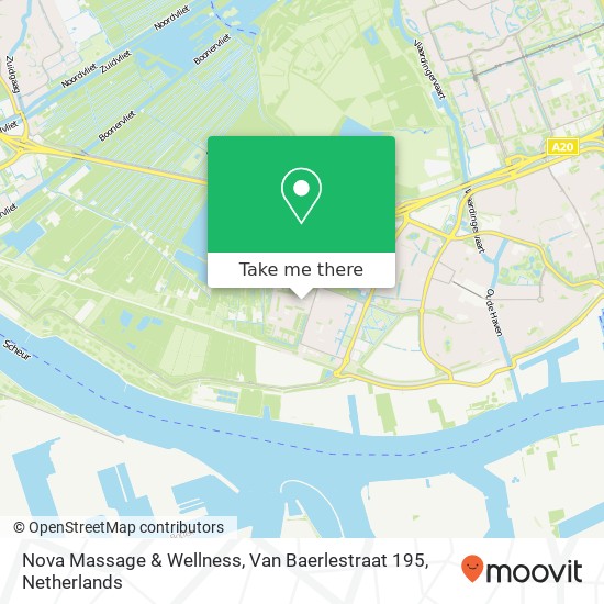 Nova Massage & Wellness, Van Baerlestraat 195 map