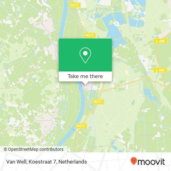 Van Well, Koestraat 7 map