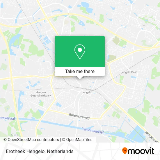 Erotheek Hengelo map