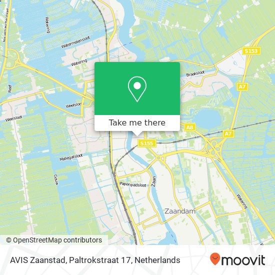 AVIS Zaanstad, Paltrokstraat 17 map