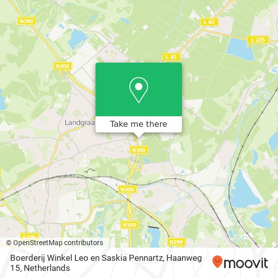 Boerderij Winkel Leo en Saskia Pennartz, Haanweg 15 map