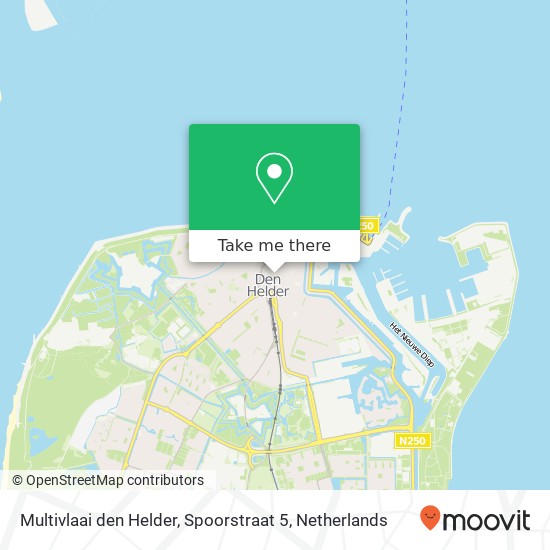 Multivlaai den Helder, Spoorstraat 5 Karte