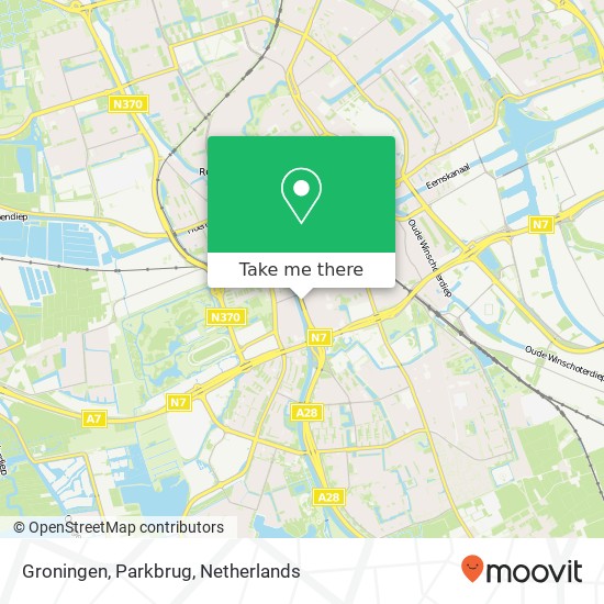 Groningen, Parkbrug map