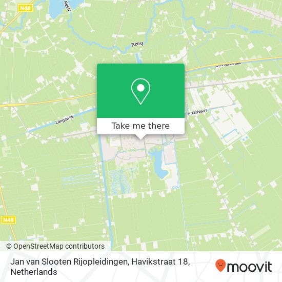 Jan van Slooten Rijopleidingen, Havikstraat 18 map