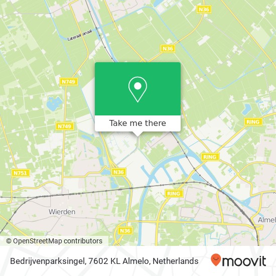 Bedrijvenparksingel, 7602 KL Almelo map