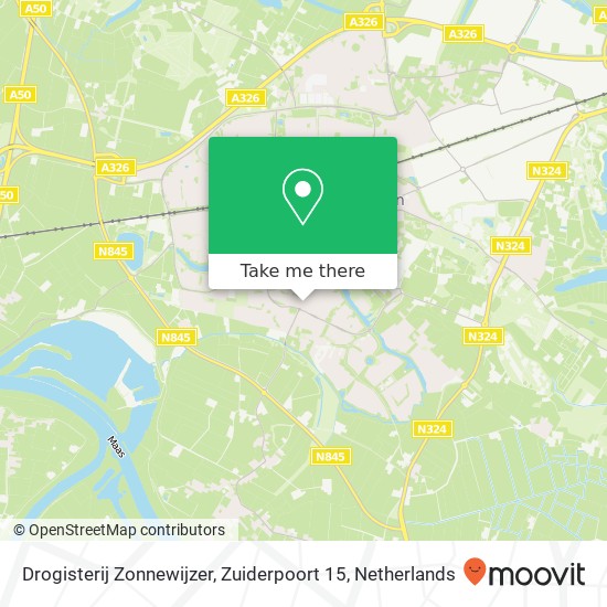 Drogisterij Zonnewijzer, Zuiderpoort 15 Karte