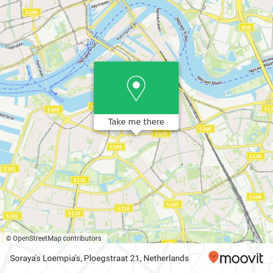 Soraya's Loempia's, Ploegstraat 21 map