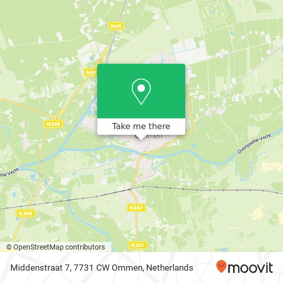 Middenstraat 7, 7731 CW Ommen map