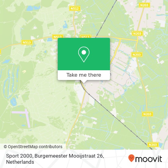 Sport 2000, Burgemeester Mooijstraat 26 map