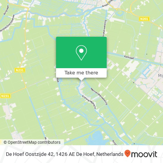 De Hoef Oostzijde 42, 1426 AE De Hoef map