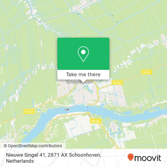 Nieuwe Singel 41, 2871 AX Schoonhoven map