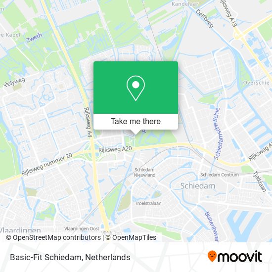 Basic-Fit Schiedam map