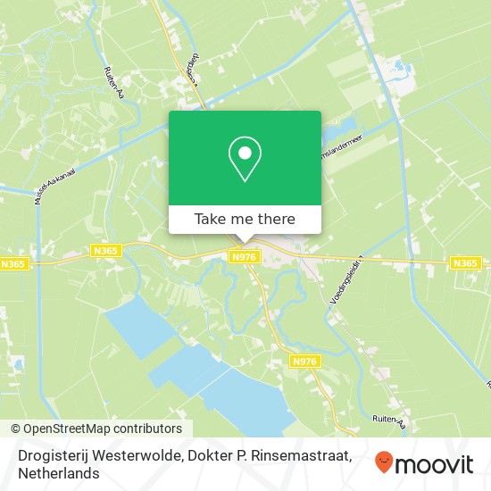 Drogisterij Westerwolde, Dokter P. Rinsemastraat map