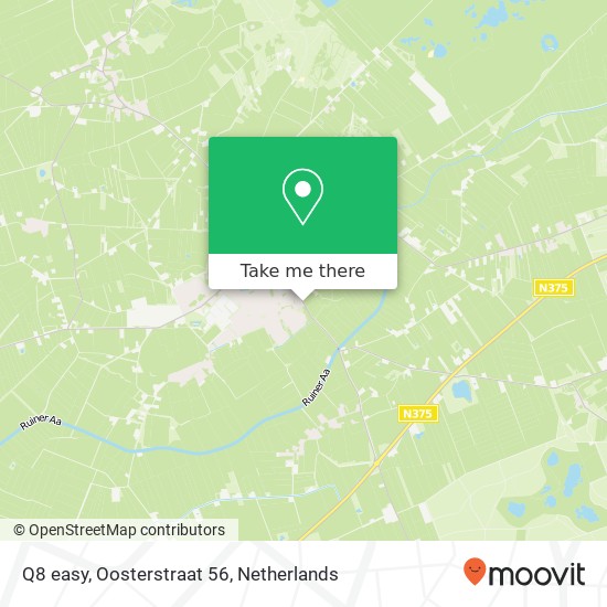 Q8 easy, Oosterstraat 56 map