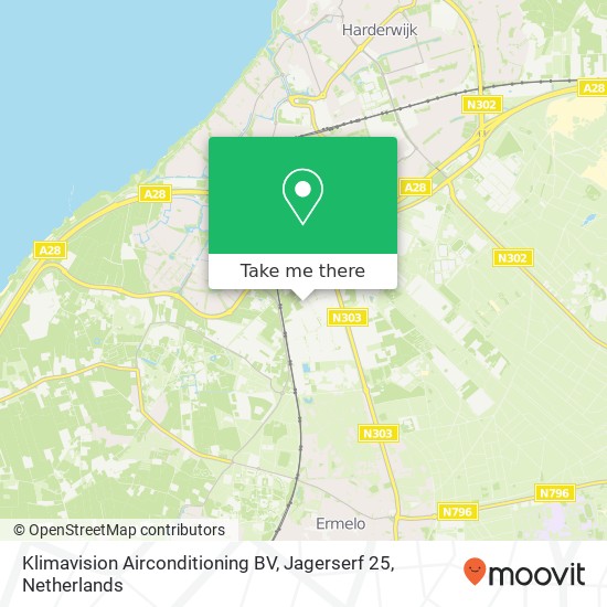 Klimavision Airconditioning BV, Jagerserf 25 map