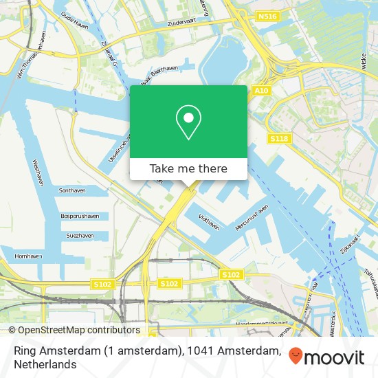 Ring Amsterdam (1 amsterdam), 1041 Amsterdam Karte