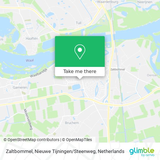 Zaltbommel, Nieuwe Tijningen / Steenweg map