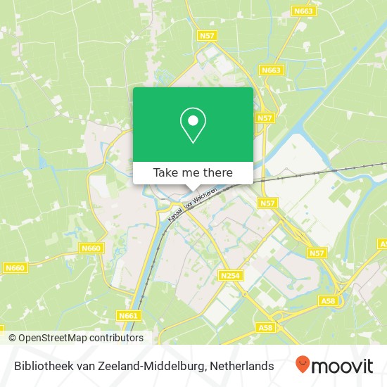 Bibliotheek van Zeeland-Middelburg Karte