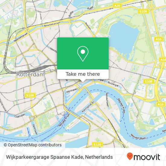 Wijkparkeergarage Spaanse Kade, Koestraat 79 map