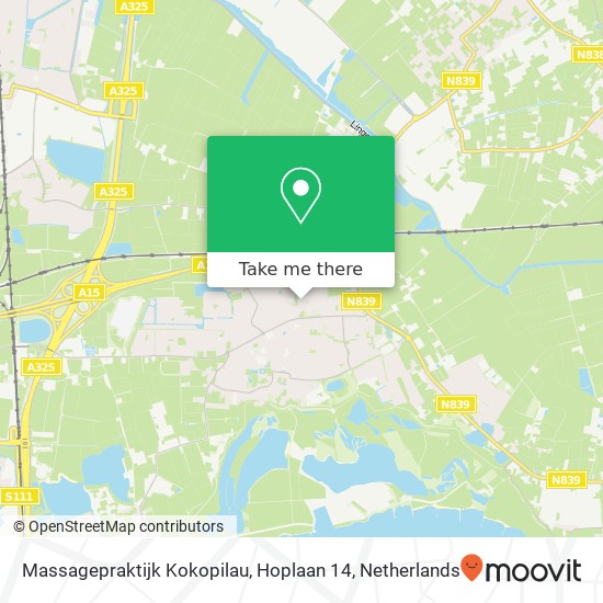 Massagepraktijk Kokopilau, Hoplaan 14 Karte