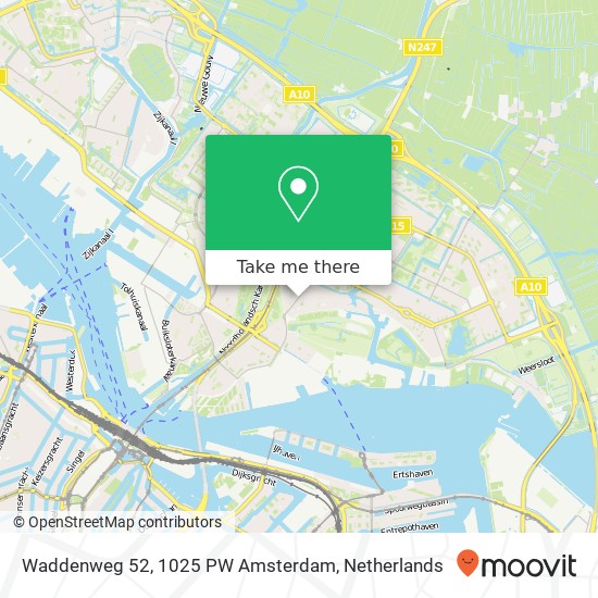 Waddenweg 52, 1025 PW Amsterdam Karte