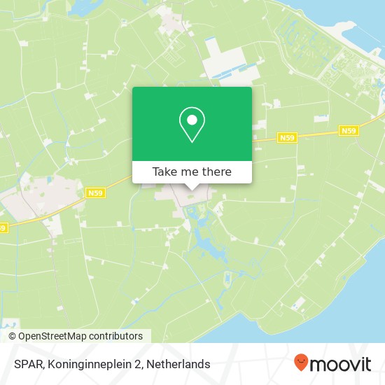 SPAR, Koninginneplein 2 map