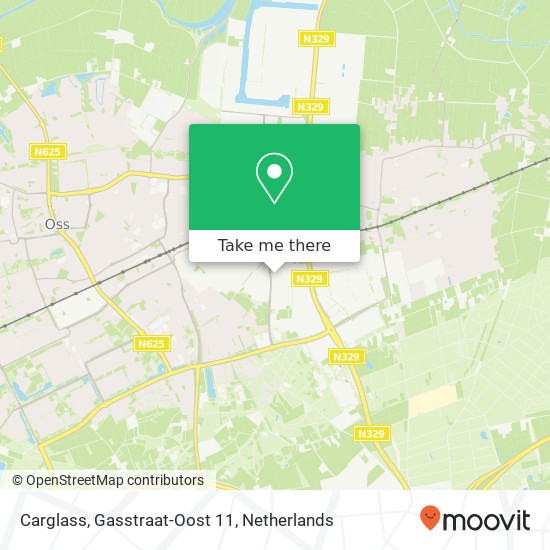 Carglass, Gasstraat-Oost 11 Karte