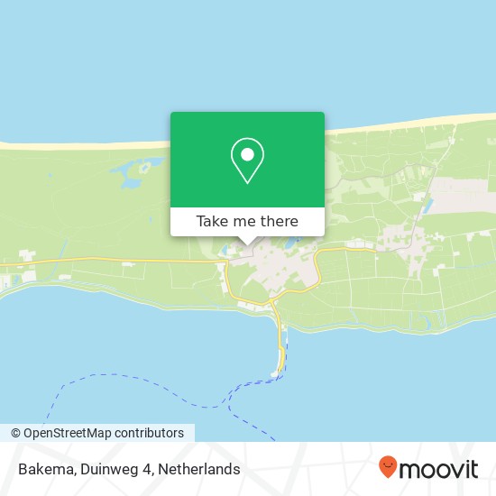 Bakema, Duinweg 4 map