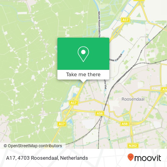 A17, 4703 Roosendaal Karte