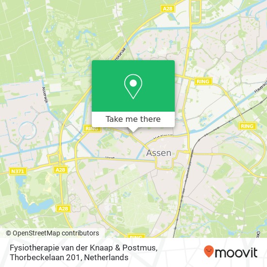 Fysiotherapie van der Knaap & Postmus, Thorbeckelaan 201 map