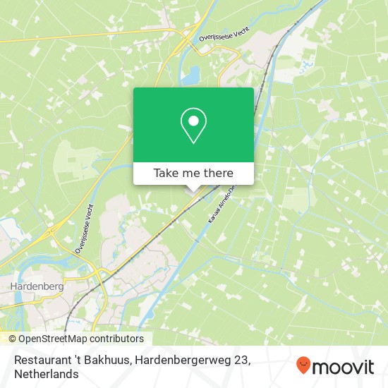 Restaurant 't Bakhuus, Hardenbergerweg 23 Karte